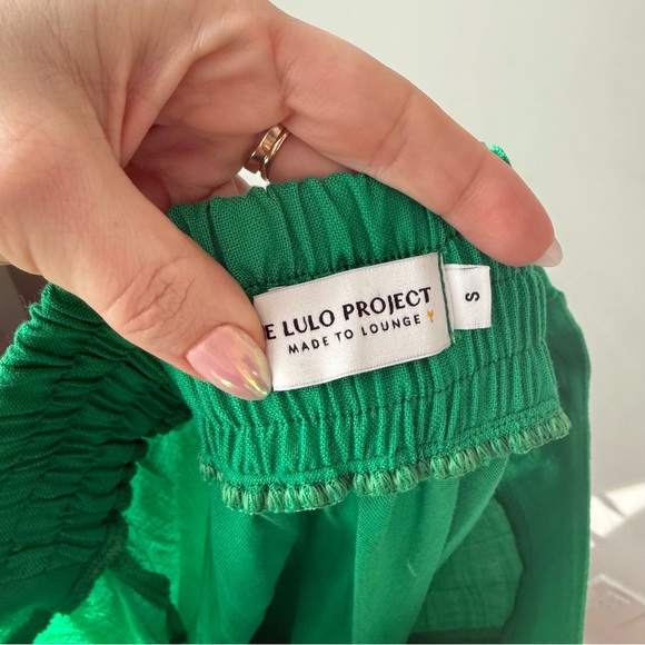 The Lulo Project Marti Green Double Slit Maxi Skirt S - Picture 9 of 10